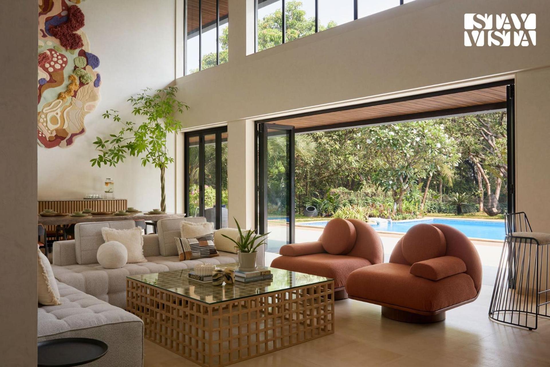 Reflection House By Stayvista With Pool, Terrace Bar, Indoor Games & Exquisite Interiors In A Nutshell Алибаг Екстериор снимка